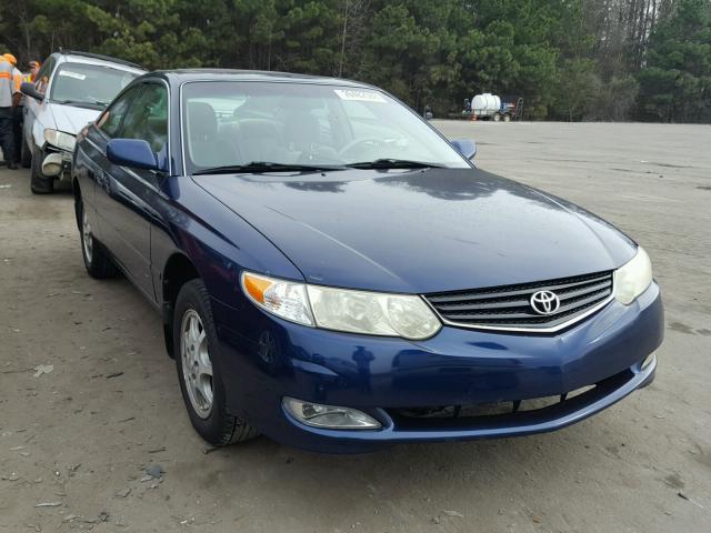 2T1CE22P92C010801 - 2002 TOYOTA CAMRY SOLA BLUE photo 1