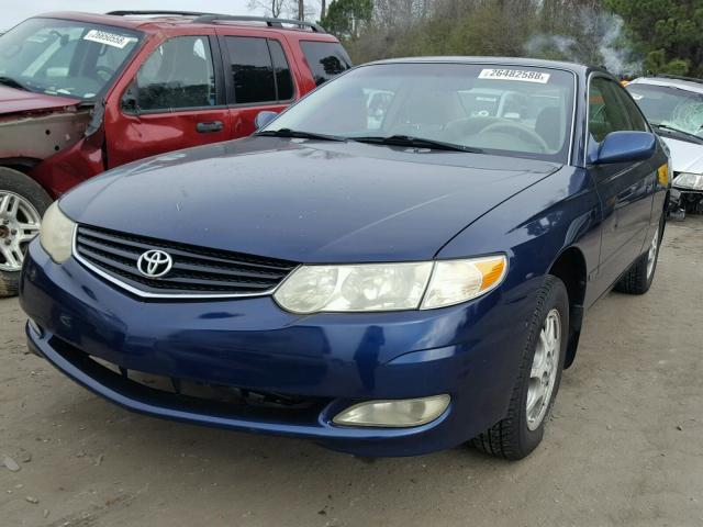 2T1CE22P92C010801 - 2002 TOYOTA CAMRY SOLA BLUE photo 2