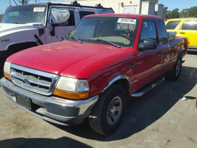 1FTYR14VXXPB60831 - 1999 FORD RANGER SUP RED photo 2