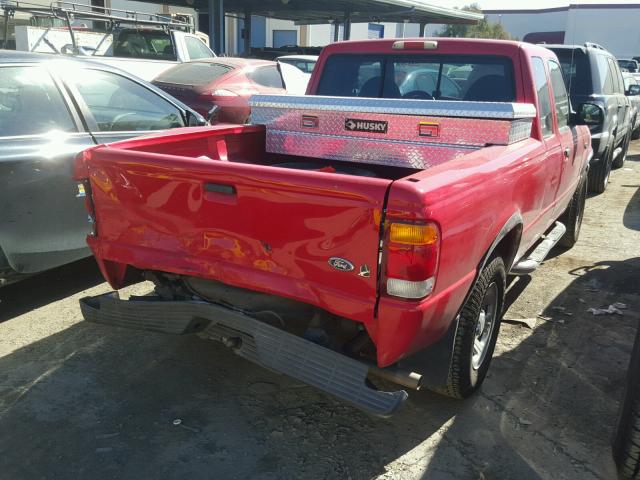1FTYR14VXXPB60831 - 1999 FORD RANGER SUP RED photo 4