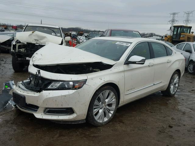 2G1155S31E9200952 - 2014 CHEVROLET IMPALA LTZ WHITE photo 2