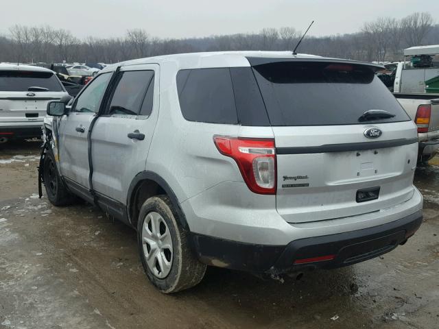 1FM5K8AR8DGA99784 - 2013 FORD EXPLORER P SILVER photo 3