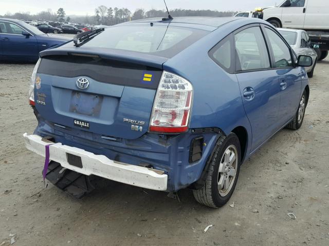 JTDKB20U063138985 - 2006 TOYOTA PRIUS BLUE photo 4