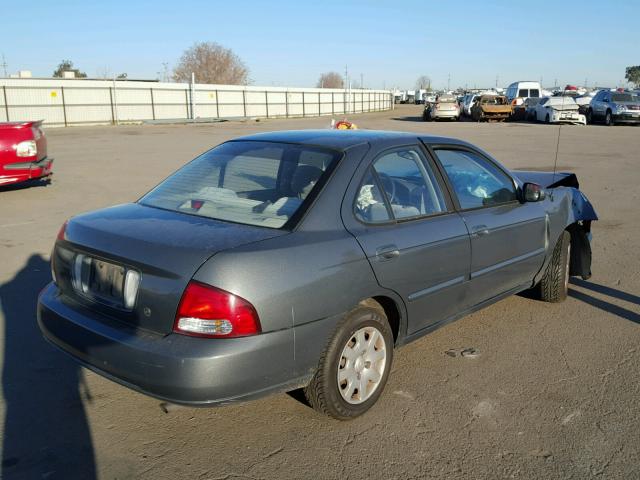 3N1CB51D3YL353873 - 2000 NISSAN SENTRA BAS GRAY photo 4