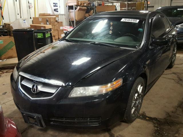 19UUA66235A081136 - 2005 ACURA TL BLACK photo 2