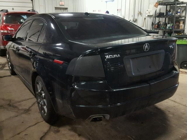 19UUA66235A081136 - 2005 ACURA TL BLACK photo 3