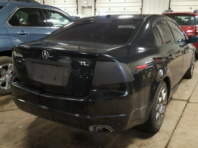 19UUA66235A081136 - 2005 ACURA TL BLACK photo 4