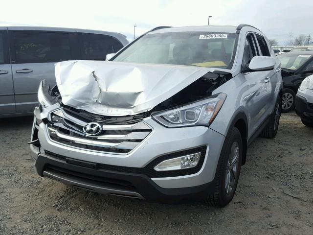 5XYZUDLB7GG373699 - 2016 HYUNDAI SANTA FE S SILVER photo 2