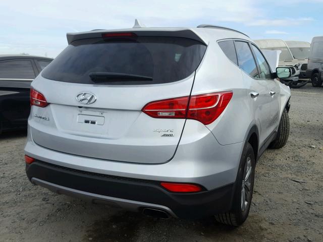 5XYZUDLB7GG373699 - 2016 HYUNDAI SANTA FE S SILVER photo 4