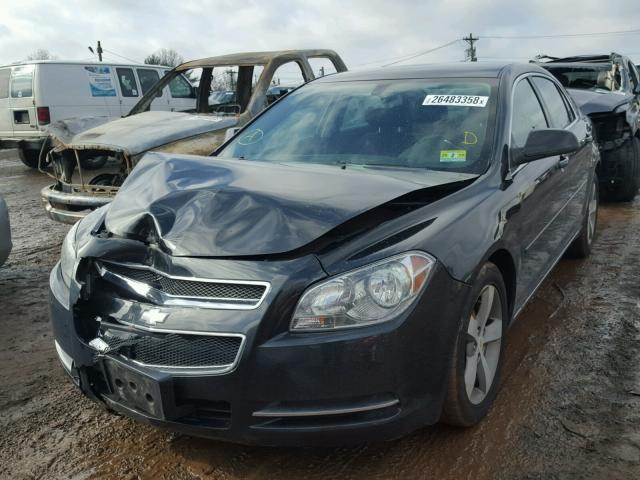 1G1ZC5E16BF213377 - 2011 CHEVROLET MALIBU 1LT BLACK photo 2