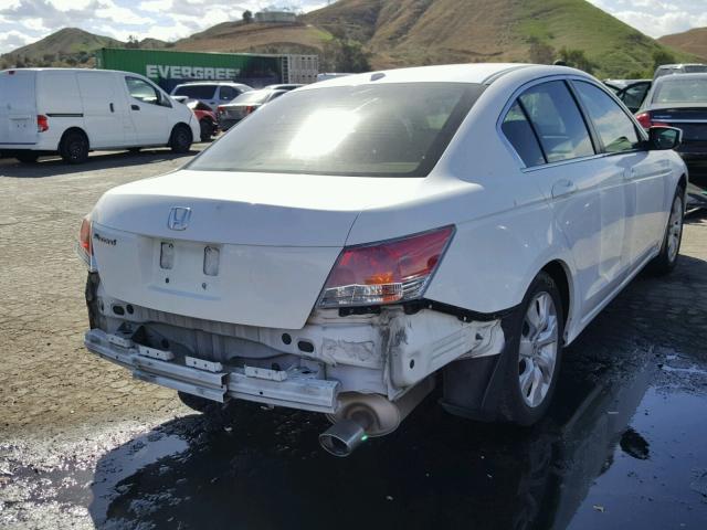 1HGCP26898A164100 - 2008 HONDA ACCORD EXL WHITE photo 4