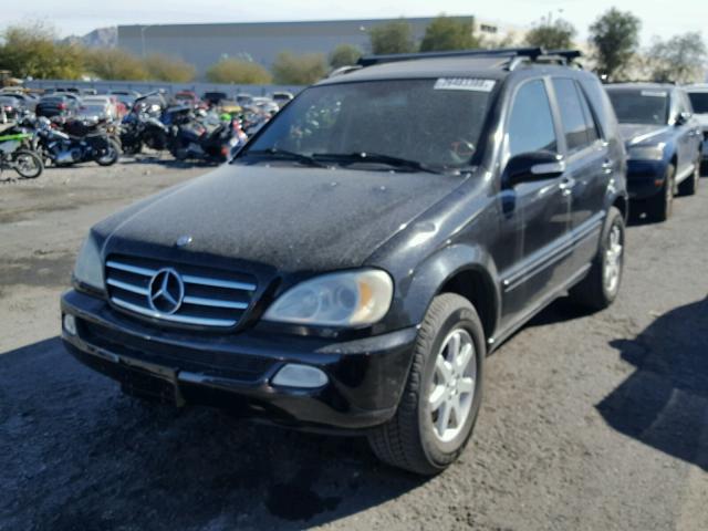 4JGAB75E33A419062 - 2003 MERCEDES-BENZ ML 500 BLACK photo 2