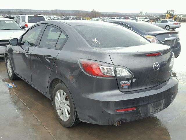 JM1BL1V78C1653458 - 2012 MAZDA 3 I GRAY photo 3