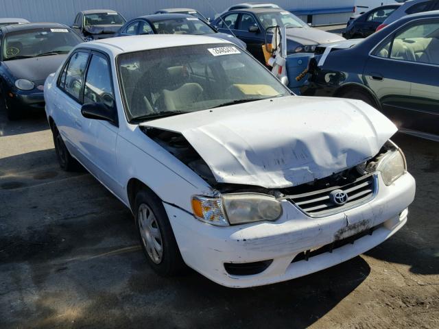 1NXBR12E91Z545178 - 2001 TOYOTA COROLLA CE WHITE photo 1