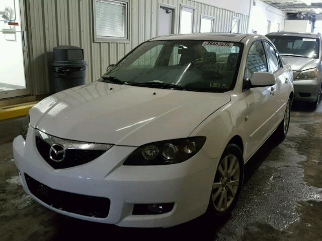 JM1BK12G481862162 - 2008 MAZDA 3 I WHITE photo 2