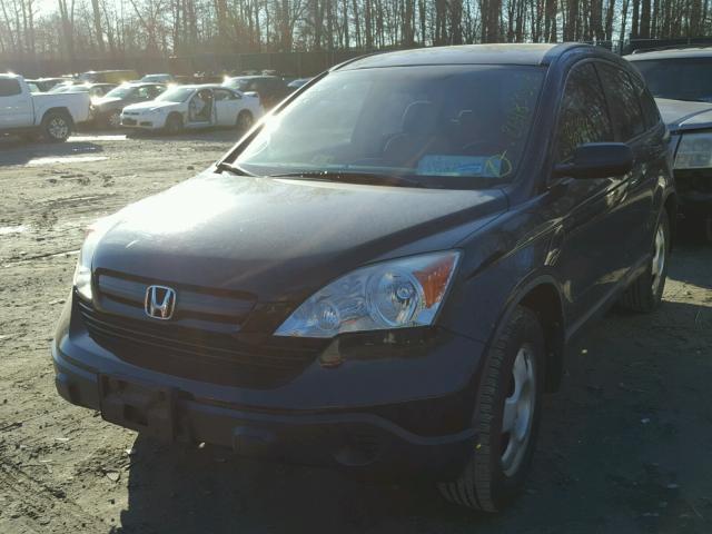 5J6RE48328L033827 - 2008 HONDA CR-V LX BLACK photo 2