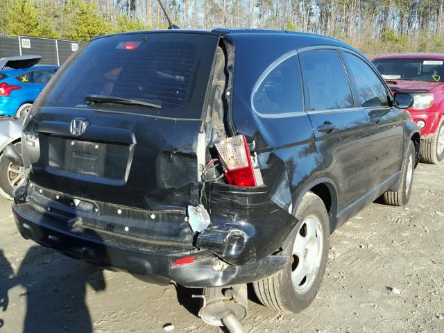 5J6RE48328L033827 - 2008 HONDA CR-V LX BLACK photo 4