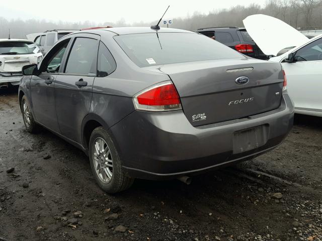 1FAHP35N99W167803 - 2009 FORD FOCUS SE GRAY photo 3