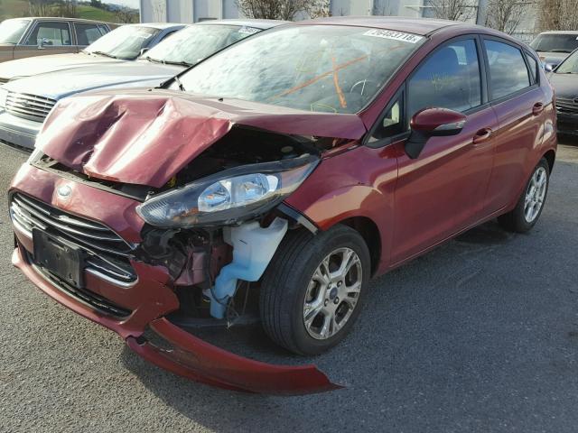 3FADP4EJ5EM183332 - 2014 FORD FIESTA SE RED photo 2