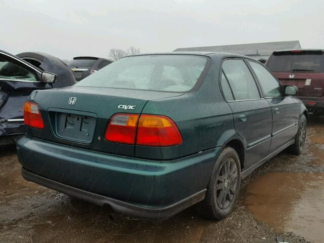 2HGEJ6612YH566529 - 2000 HONDA CIVIC BASE 绿色 照片 4