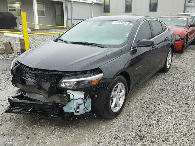 1G1ZB5ST2HF146164 - 2017 CHEVROLET MALIBU LS შავი ფოტო 2