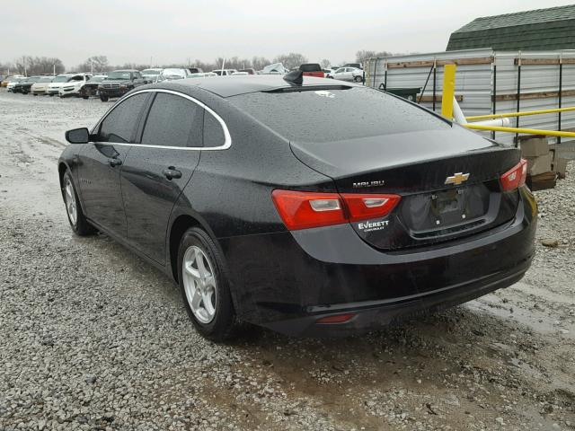 1G1ZB5ST2HF146164 - 2017 CHEVROLET MALIBU LS შავი ფოტო 3