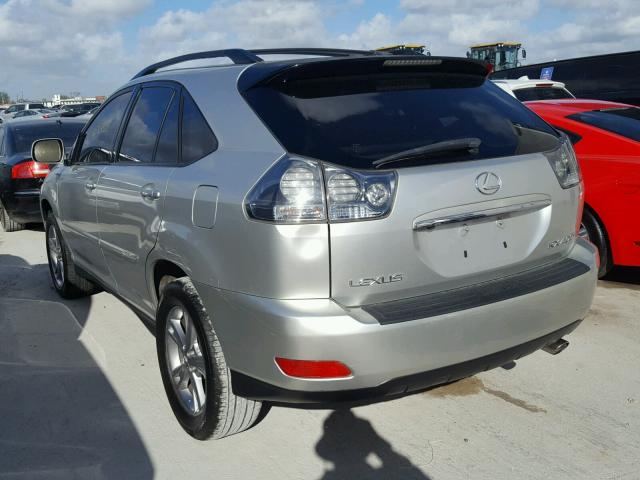 JTJGW31U372001476 - 2007 LEXUS RX 400H SILVER photo 3