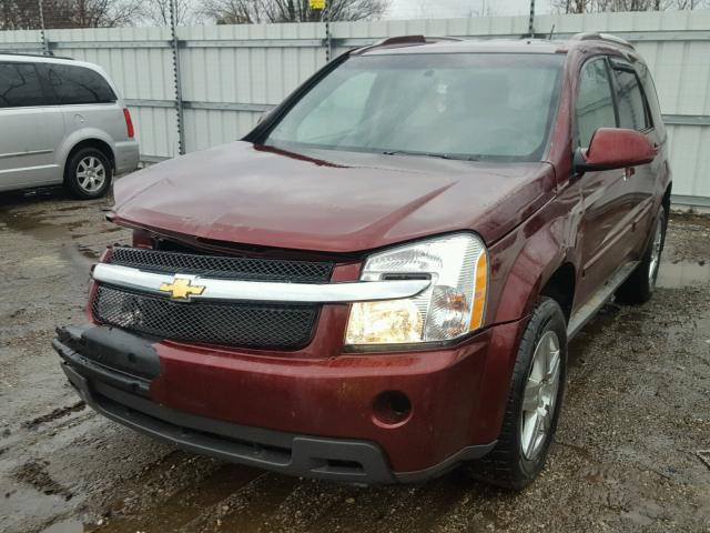 2CNDL53F196201461 - 2009 CHEVROLET EQUINOX LT BURGUNDY photo 2