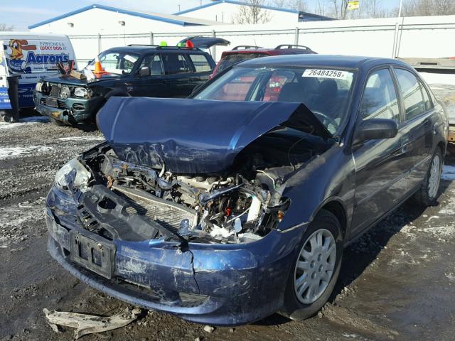 2HGES16564H583864 - 2004 HONDA CIVIC LX BLUE photo 2