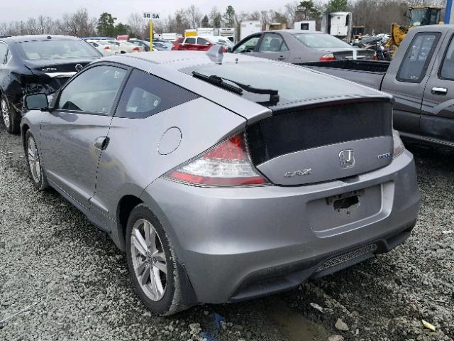 JHMZF1D46BS005427 - 2011 HONDA CR-Z SILVER photo 3