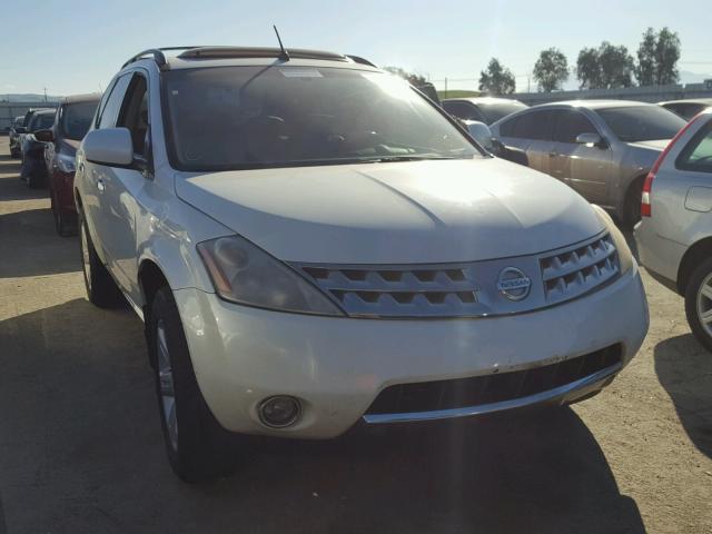 JN8AZ08T07W505556 - 2007 NISSAN MURANO SL WHITE photo 1