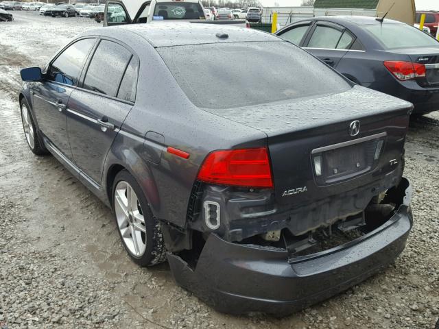 19UUA66276A027176 - 2006 ACURA 3.2TL GRAY photo 3