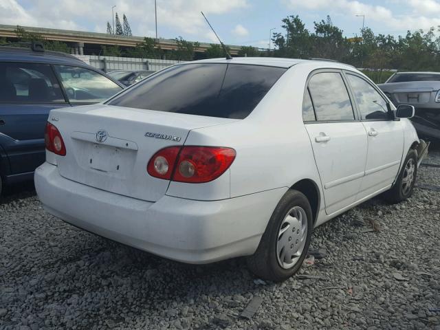 2T1BR32E57C833513 - 2007 TOYOTA COROLLA CE WHITE photo 4