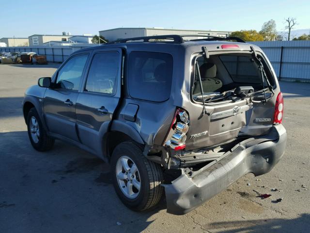 4F2YZ02Z46KM18482 - 2006 MAZDA TRIBUTE I GRAY photo 3