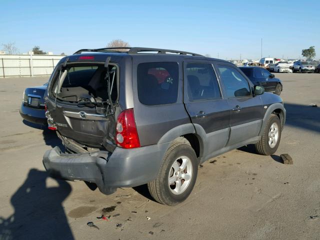 4F2YZ02Z46KM18482 - 2006 MAZDA TRIBUTE I GRAY photo 4