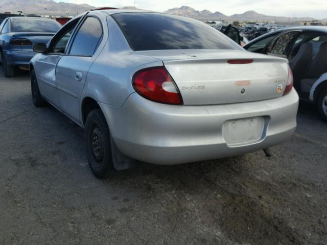 1B3ES46C9YD745912 - 2000 DODGE NEON BASE GRAY photo 3