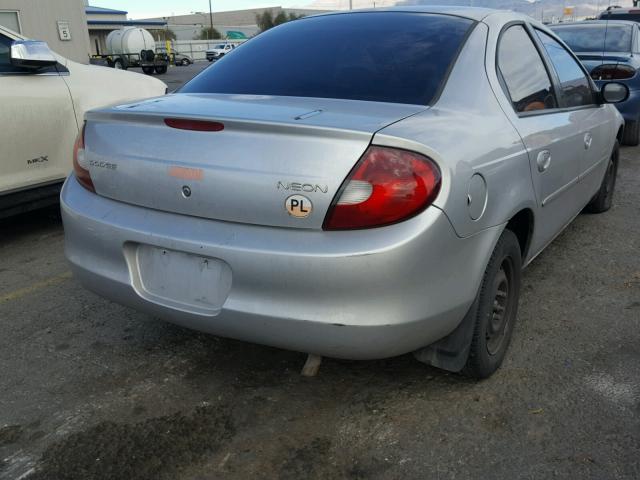 1B3ES46C9YD745912 - 2000 DODGE NEON BASE GRAY photo 4