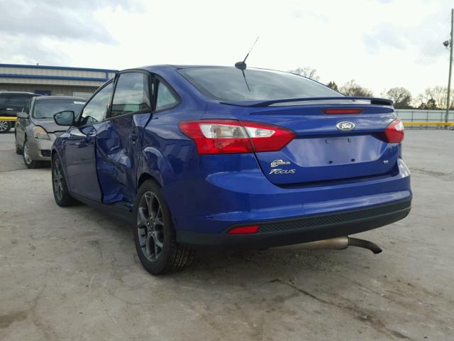 1FADP3F2XDL375122 - 2013 FORD FOCUS SE BLUE photo 3