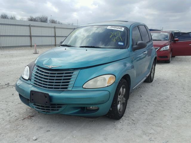 3C4FY58B14T247851 - 2004 CHRYSLER PT CRUISER TEAL photo 2