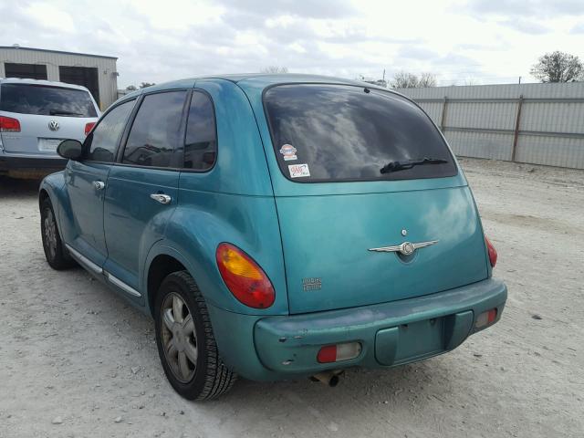 3C4FY58B14T247851 - 2004 CHRYSLER PT CRUISER TEAL photo 3