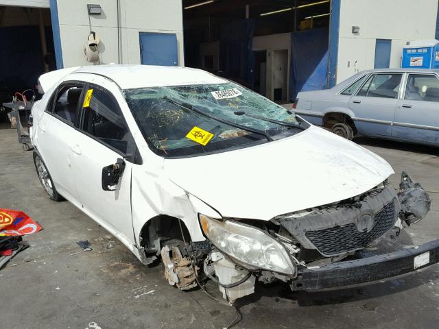 1NXBU40E29Z047998 - 2009 TOYOTA COROLLA BA WHITE photo 1