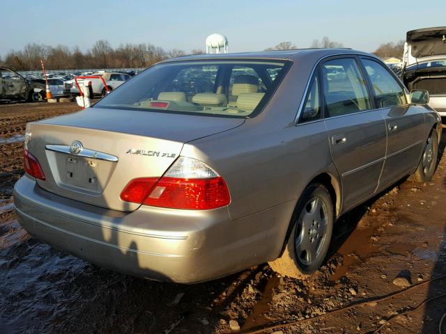 4T1BF28B03U302793 - 2003 TOYOTA AVALON XL GOLD photo 4