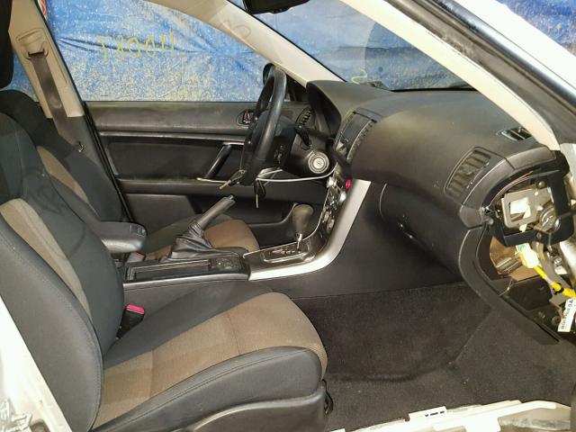 4S4BP61C677329380 - 2007 SUBARU LEGACY OUT SILVER photo 5