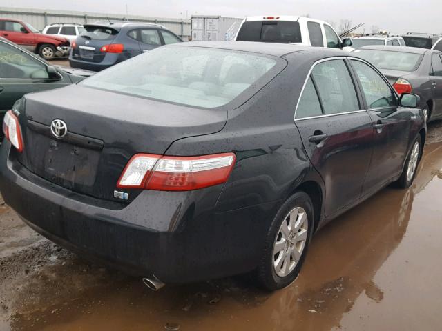 4T1BB46K39U085677 - 2009 TOYOTA CAMRY HYBR BLACK photo 4