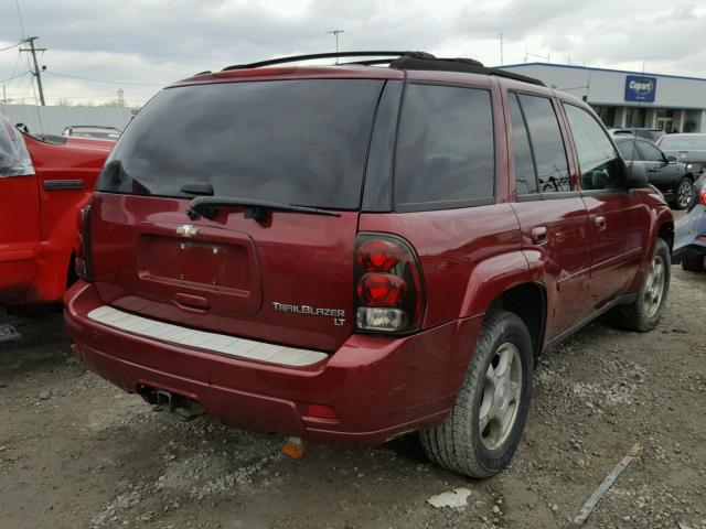 1GNDT33SX92105581 - 2009 CHEVROLET TRAILBLAZE MAROON photo 4