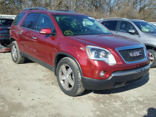 1GKEV33D39J165771 - 2009 GMC ACADIA SLT BURGUNDY photo 1