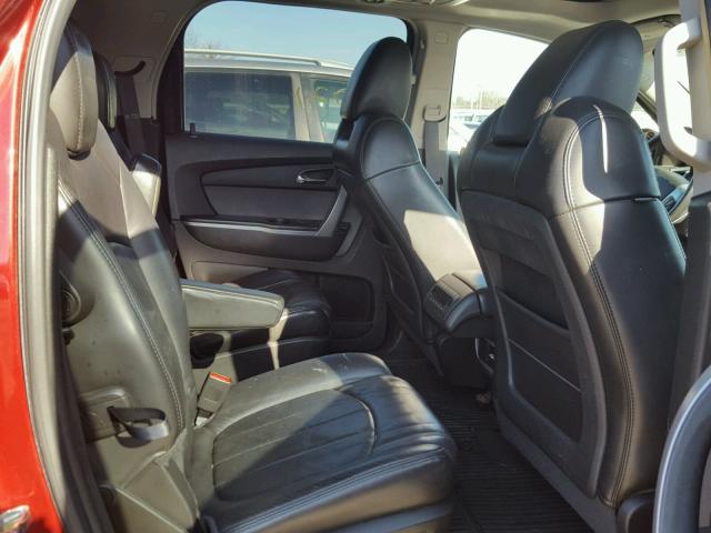 1GKEV33D39J165771 - 2009 GMC ACADIA SLT ბურგუნდია ფოტო 6