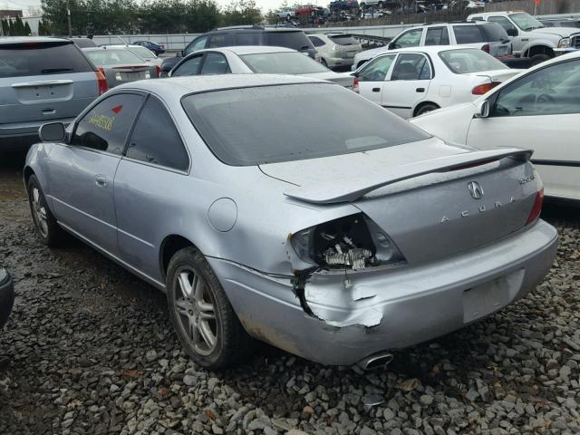 19UYA42683A009778 - 2003 ACURA 3.2CL TYPE SILVER photo 3