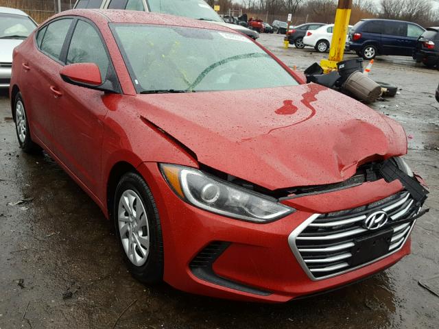 5NPD74LF2HH209484 - 2017 HYUNDAI ELANTRA SE BURGUNDY photo 1