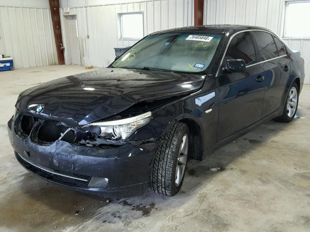 WBANU53508C112724 - 2008 BMW 528 I BLACK photo 2